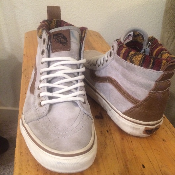 vans mte knit geo/tan